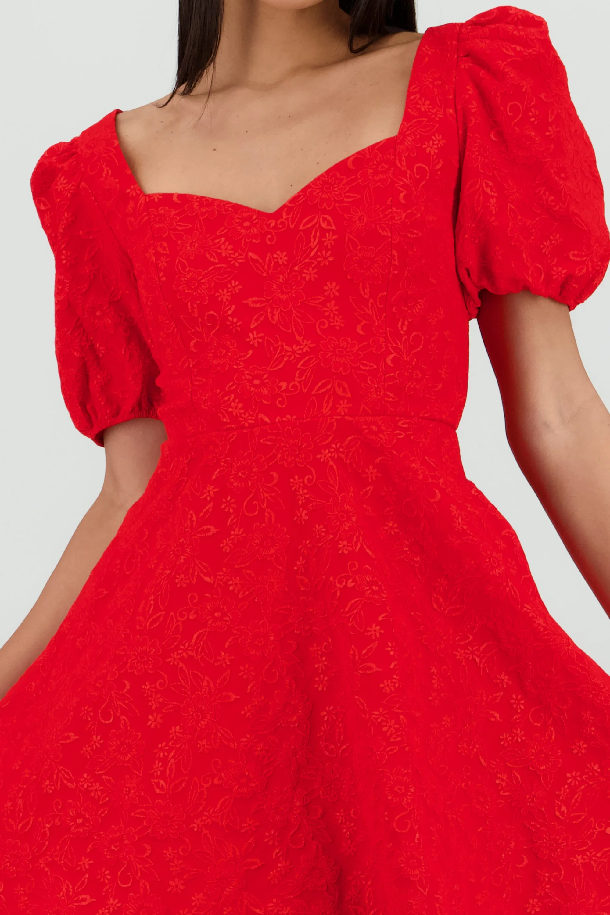 Vestido mini manga abullonada escote corazon sold by Shasa product image thumbnail 5