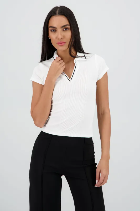Top cuello polo sold by Shasa