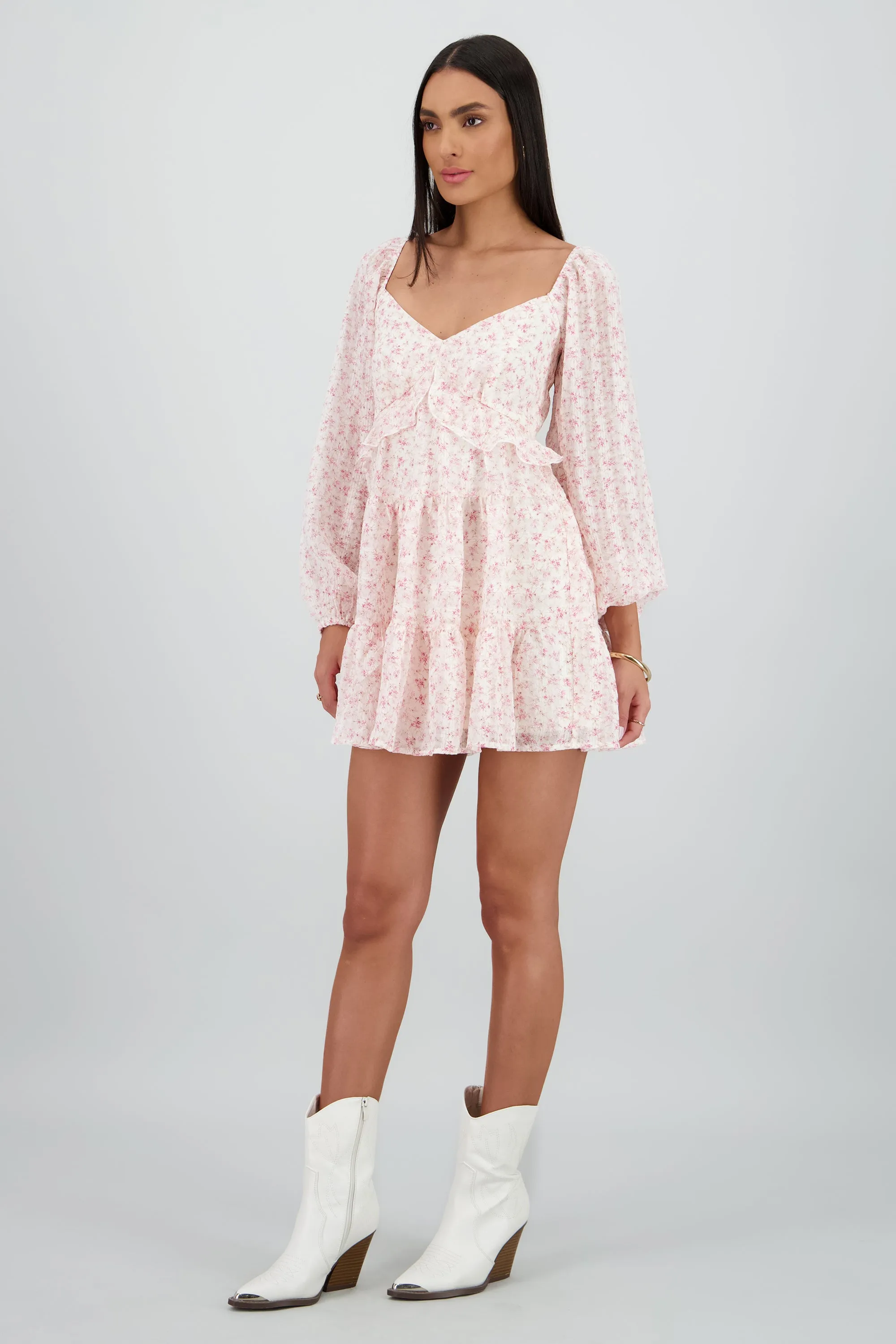 Vestido manga larga ligero olan sold by Shasa product image thumbnail 3