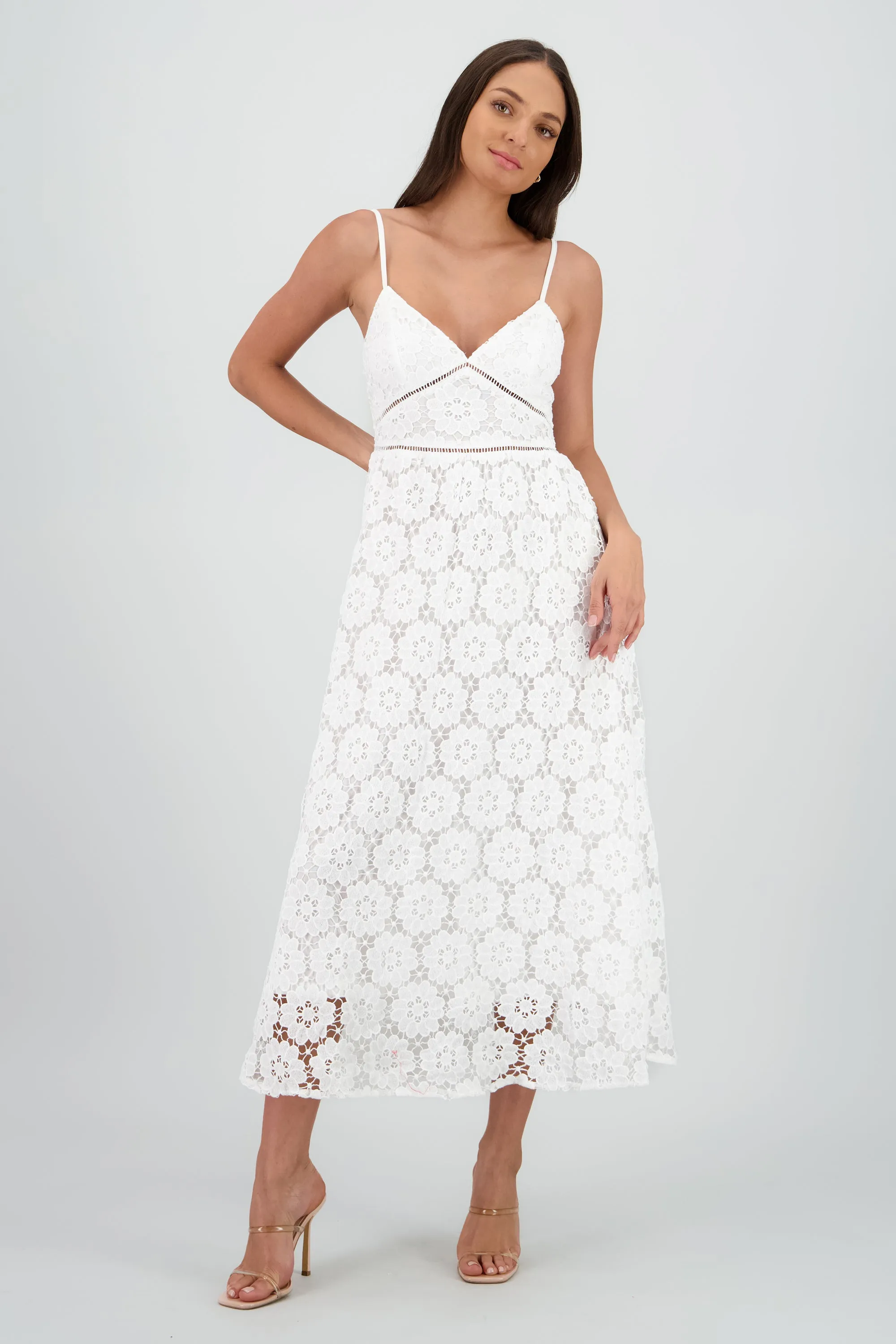 Vestido midi floreado sold by Shasa