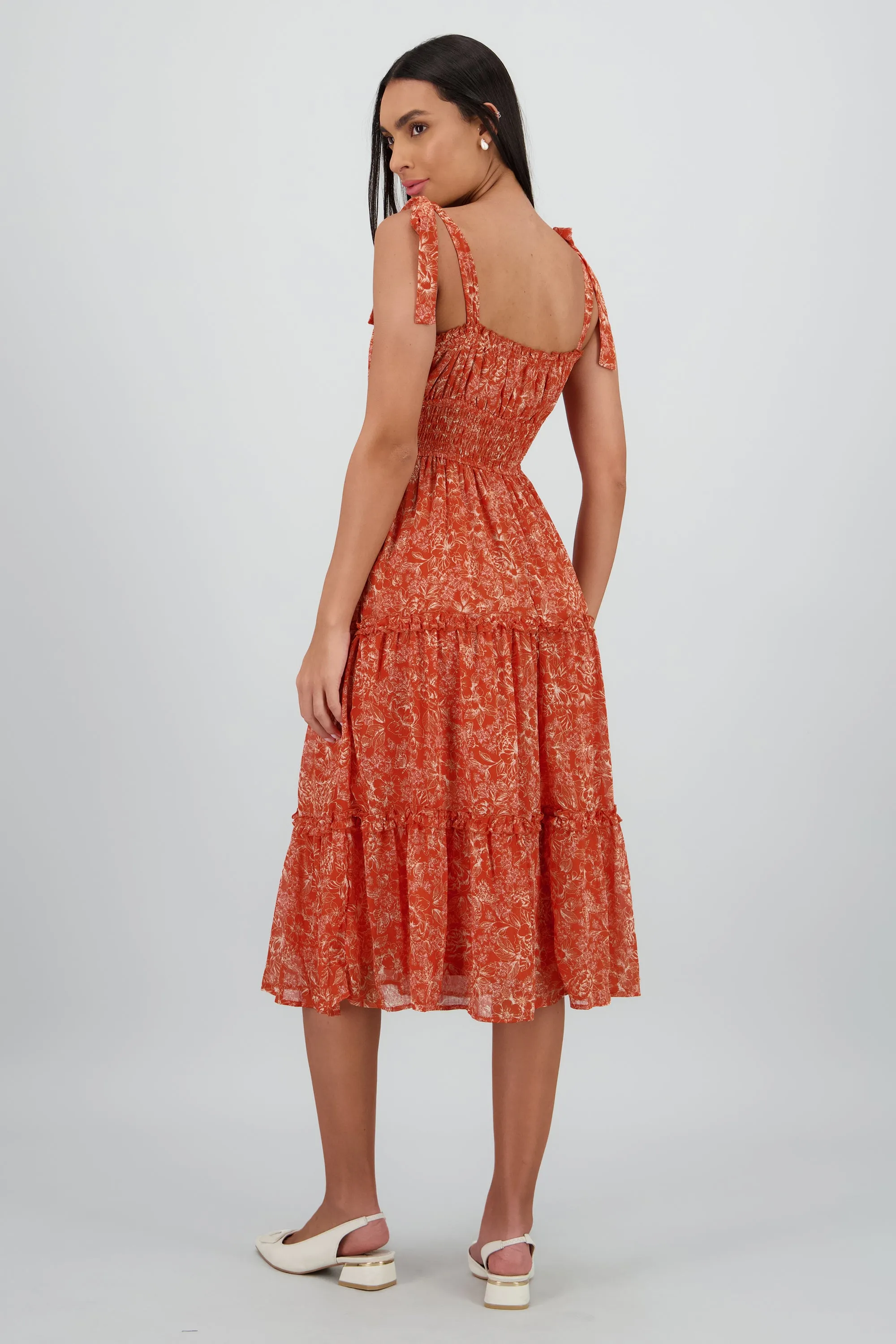 Vestido midi flores tropicales sold by Shasa product image thumbnail 4