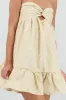 Vestido strapless nudo estampado gingham sold by Shasa