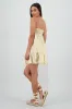 Vestido strapless nudo estampado gingham sold by Shasa