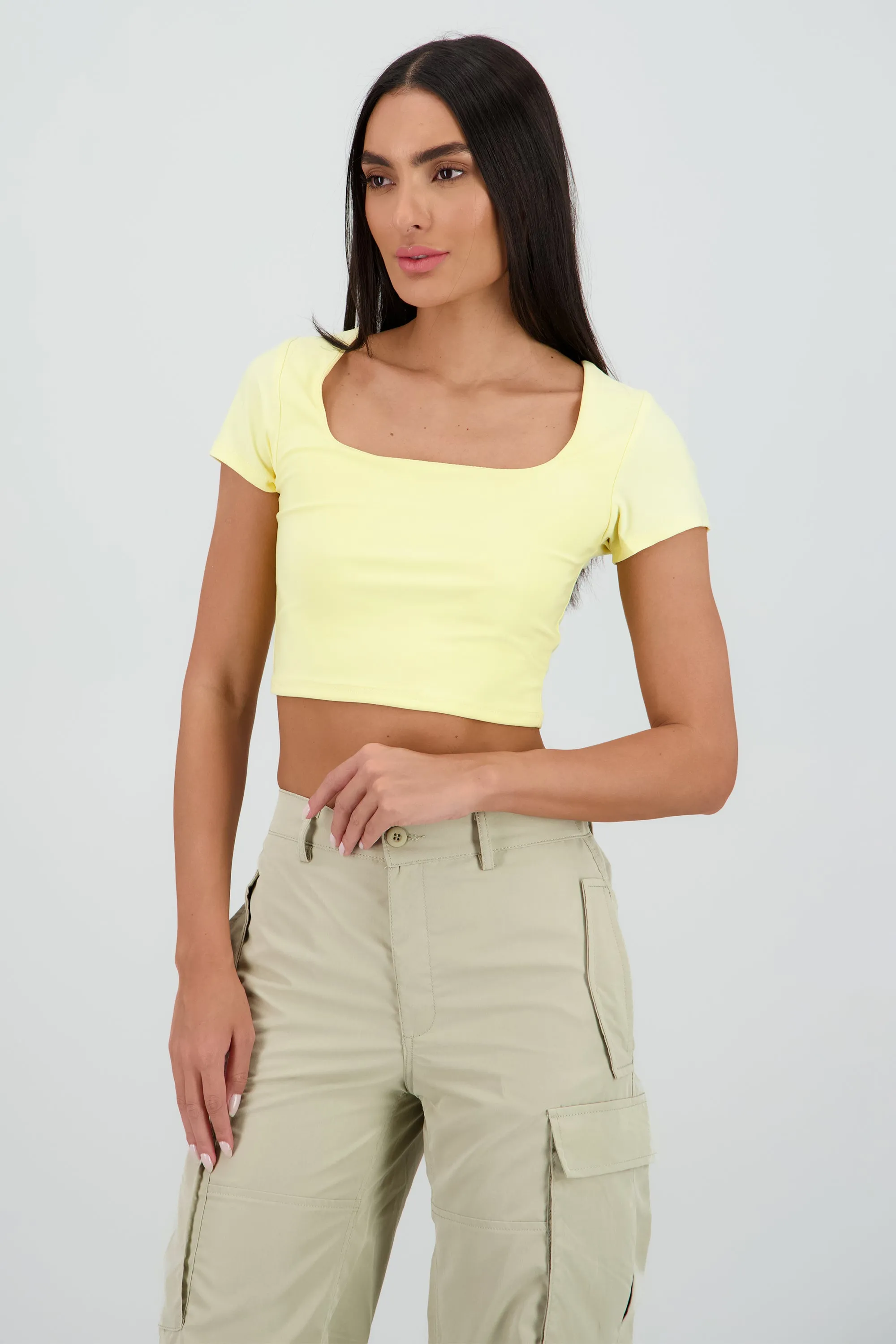 Top manga corta escote cuadrado sold by Shasa product image thumbnail 3