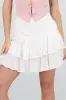 Falda mini doble olan detalle textura sold by Shasa