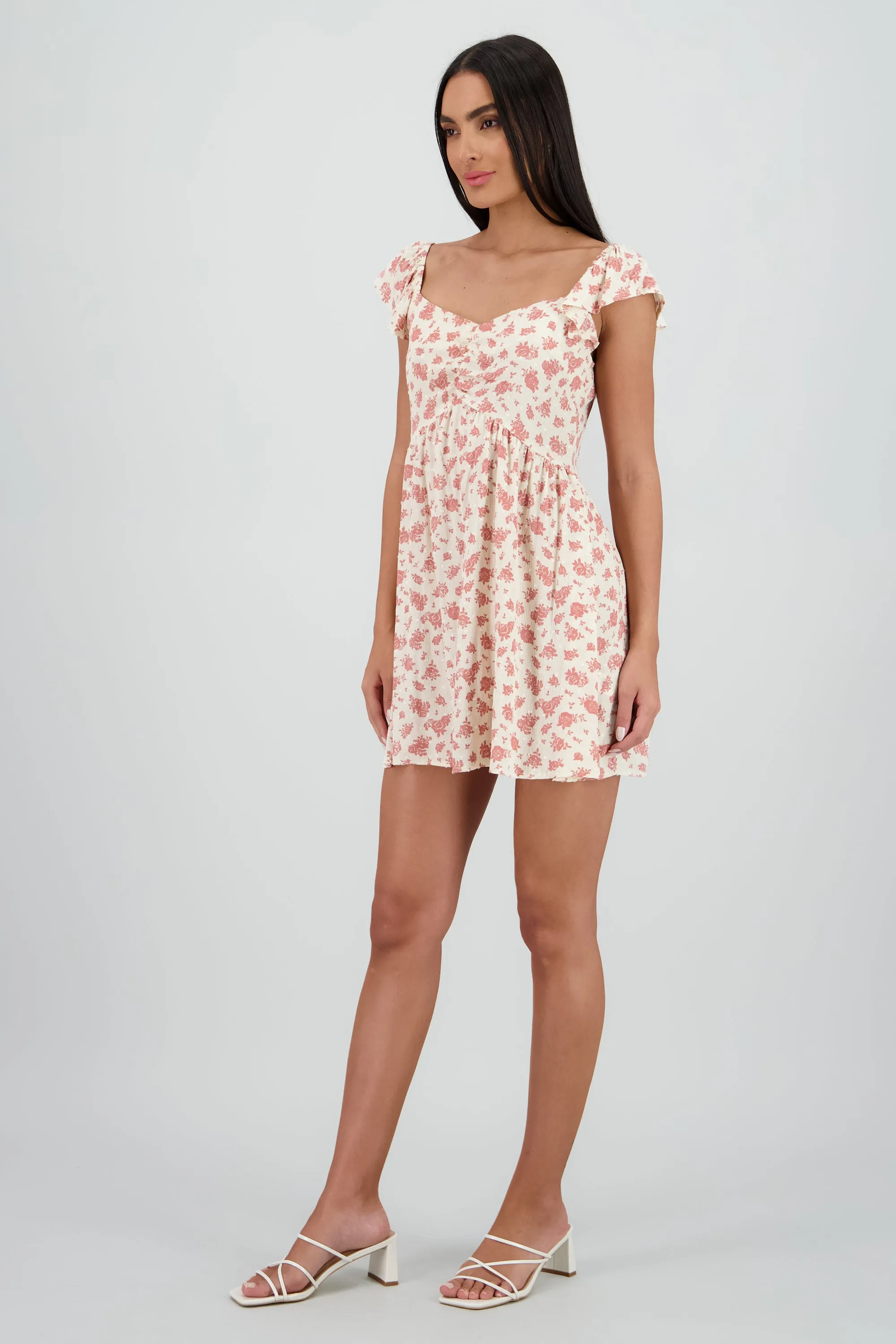 Vestido mini estampado flores textura sold by Shasa product image thumbnail 3