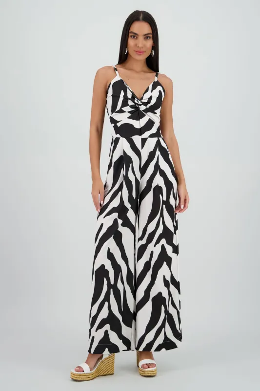 Jumpsuit tirantes estampado detalle nudo sold by Shasa
