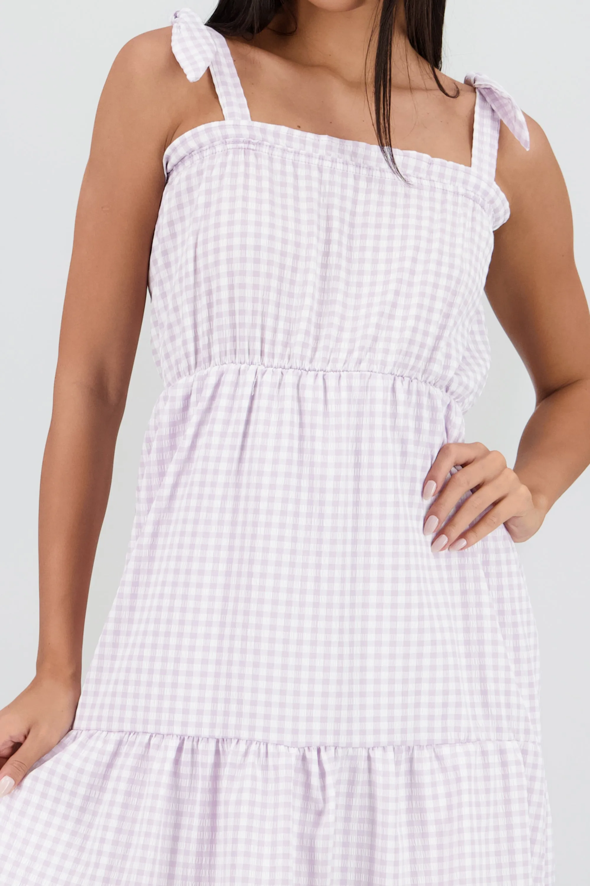 Vestido tirantes midi olanes detalle textura sold by Shasa product image thumbnail 5