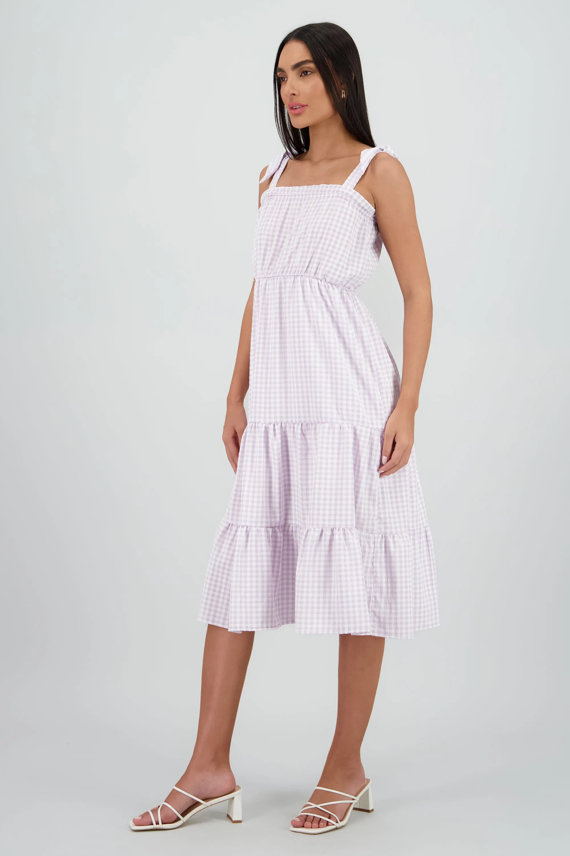 Vestido tirantes midi olanes detalle textura sold by Shasa product image thumbnail 3