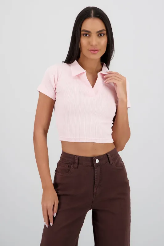 Top Rib Cuello Polo Liso sold by Shasa