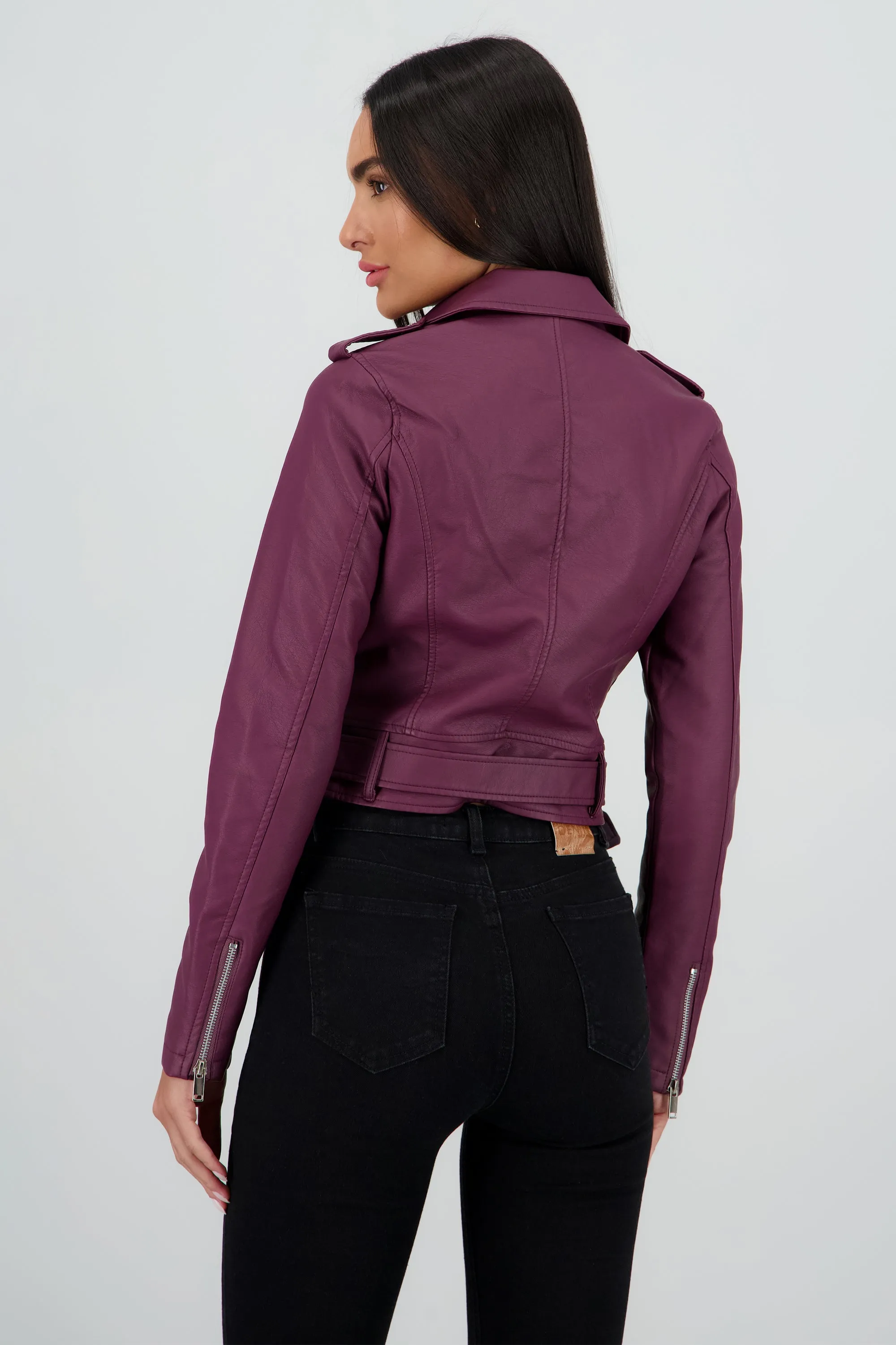 Chamarra Biker Efecto Piel Cierre sold by Shasa product image thumbnail 4