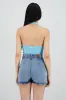 Top halter botones textura sold by Shasa