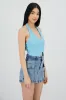 Top halter botones textura sold by Shasa