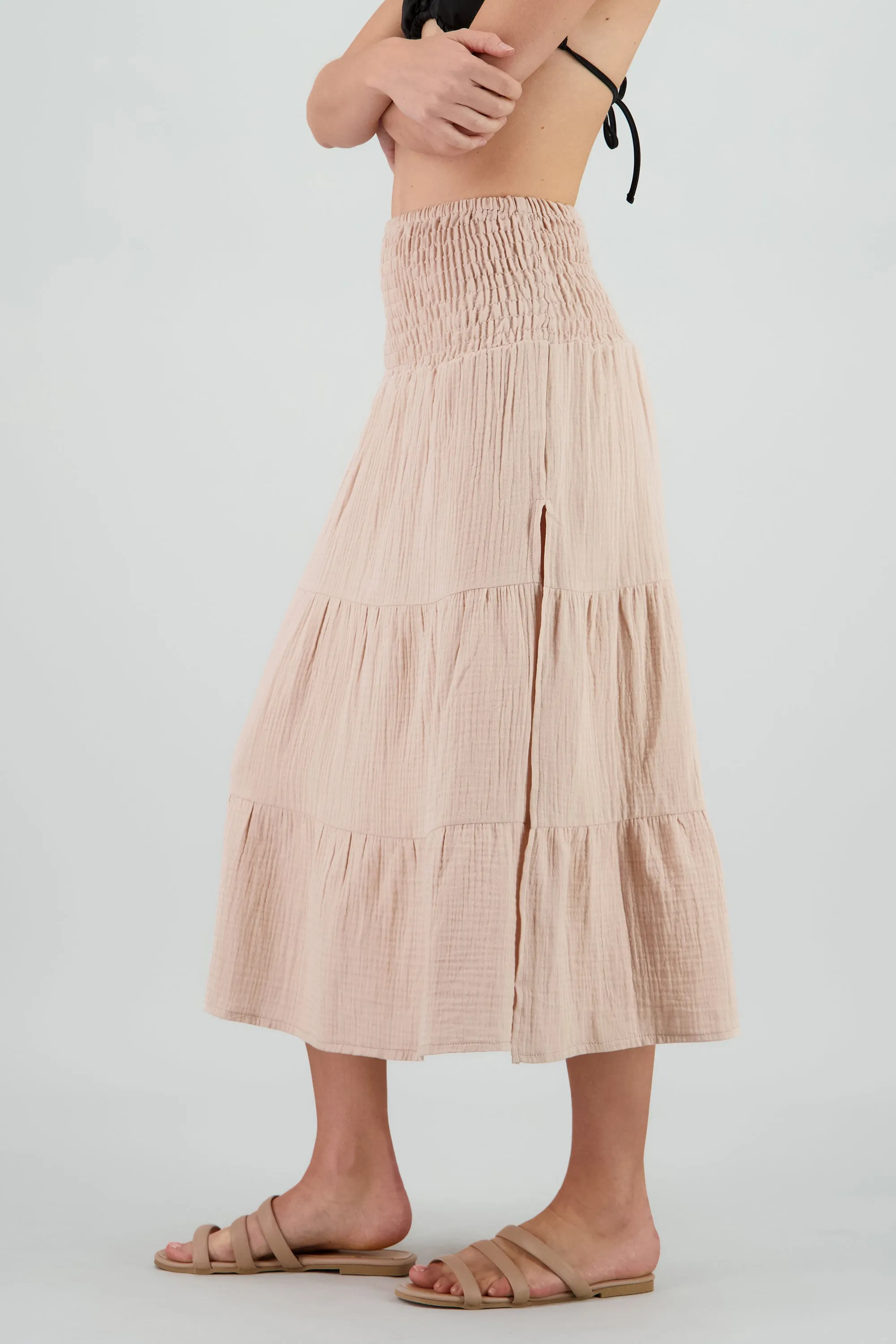 Falda midi abertura ligera sold by Shasa product image thumbnail 3