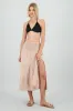 Falda midi abertura ligera sold by Shasa