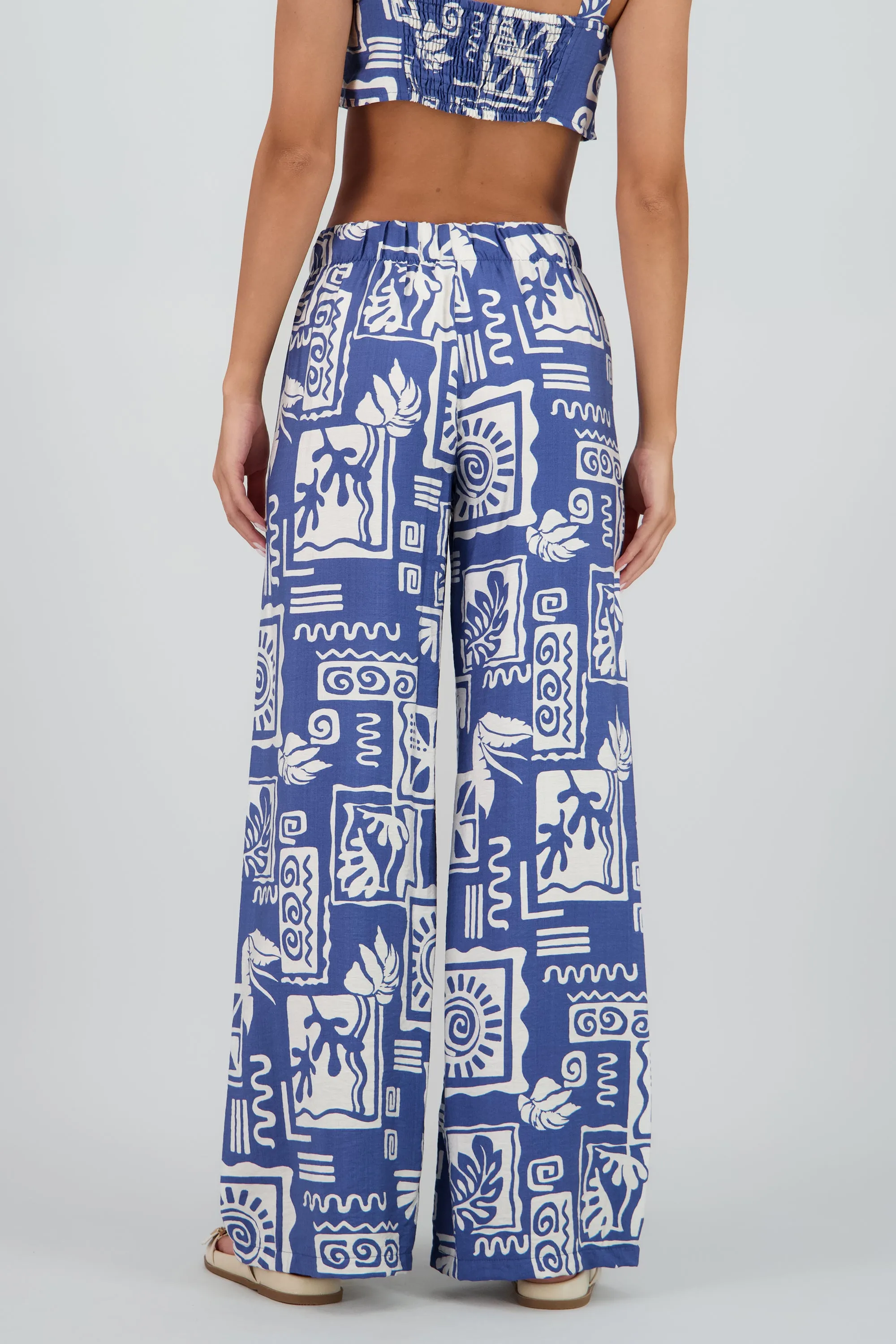 Pantalon estampado tropical wide leg sold by Shasa product image thumbnail 4