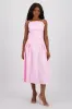 Vestido maxi drop waist frunce sold by Shasa