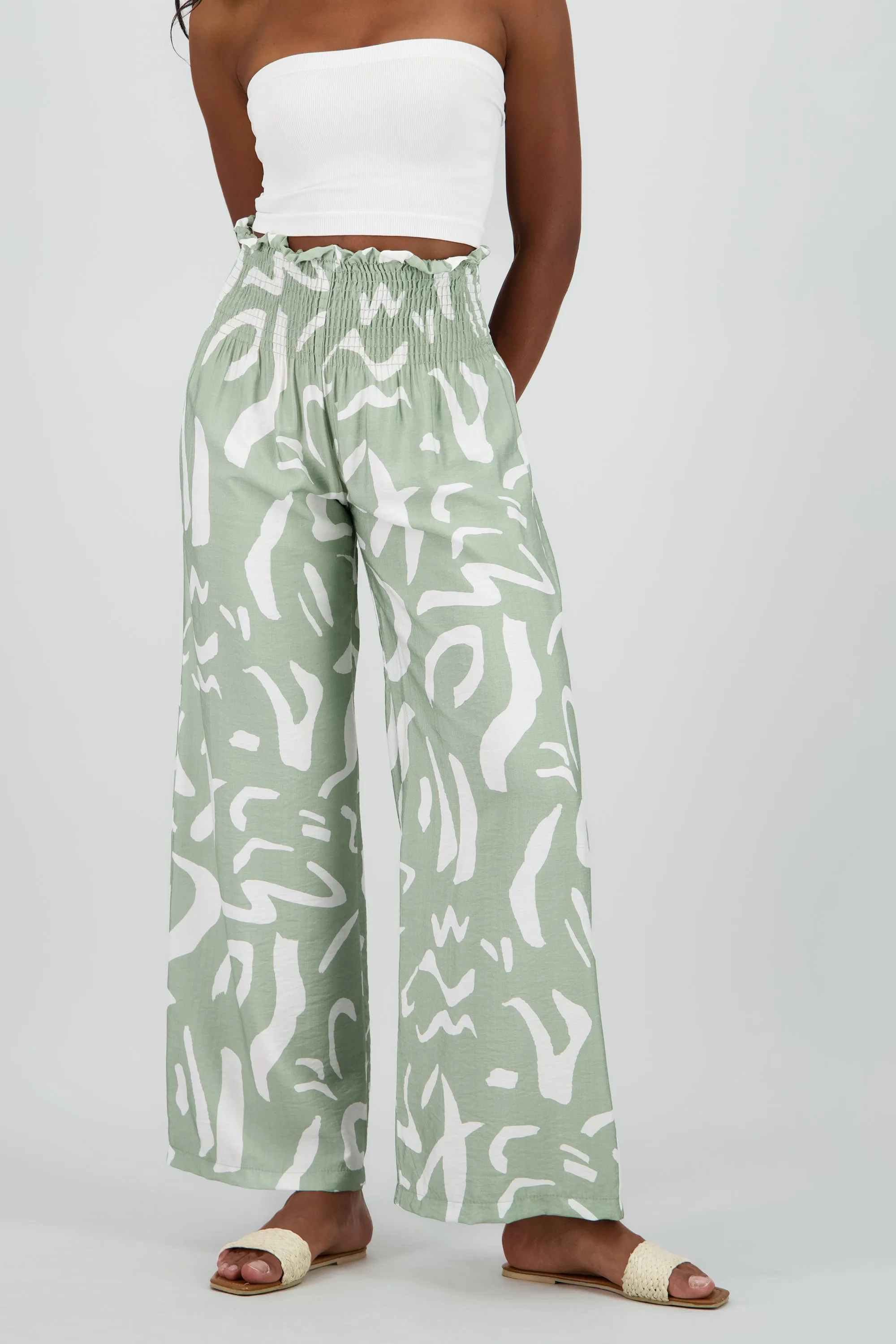 Pantalon estampado abstracto wide leg sold by Shasa product image thumbnail 2