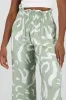 Pantalon estampado abstracto wide leg sold by Shasa