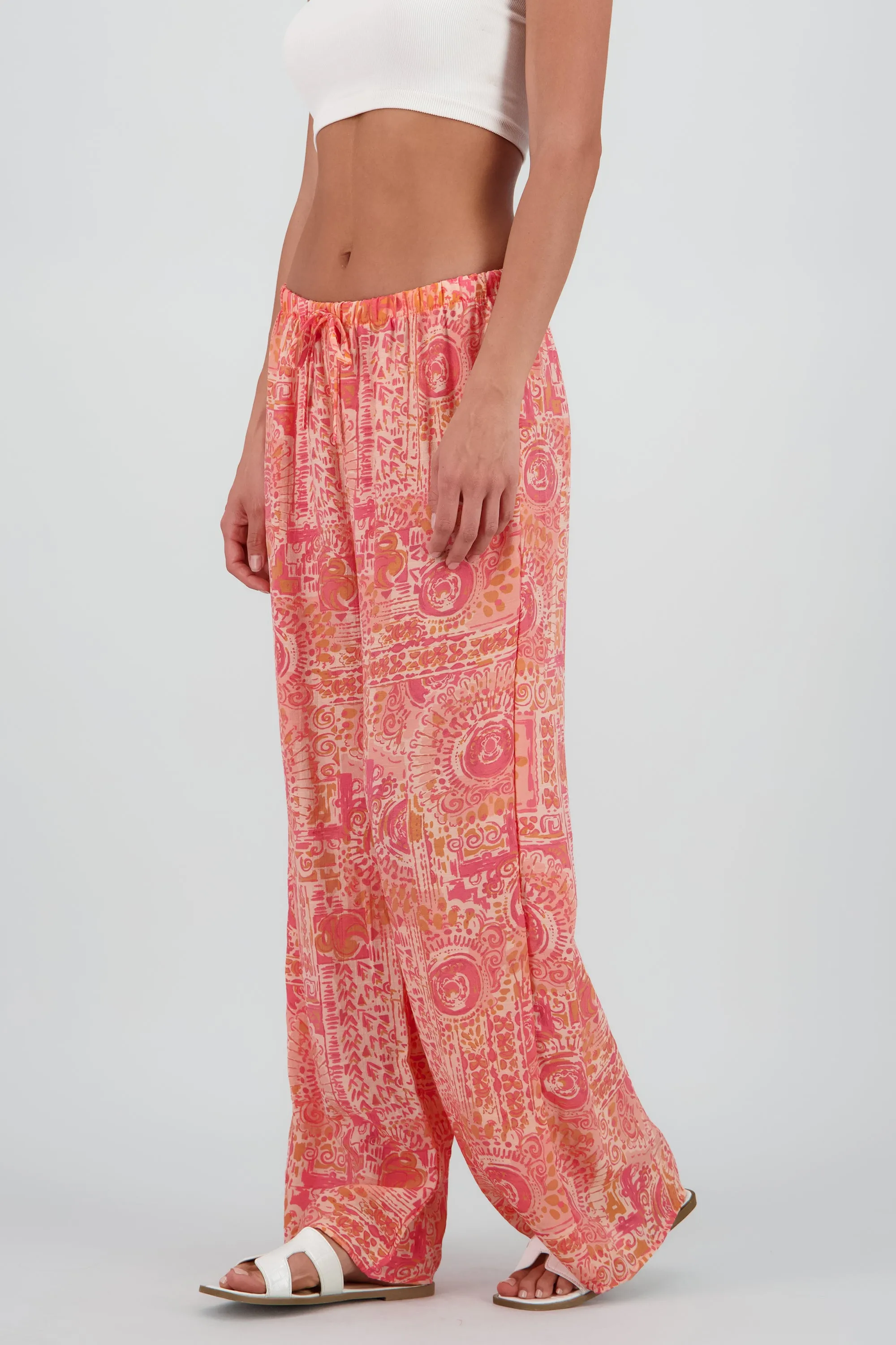 Pantalon amplio estampado lino sold by Shasa product image thumbnail 3