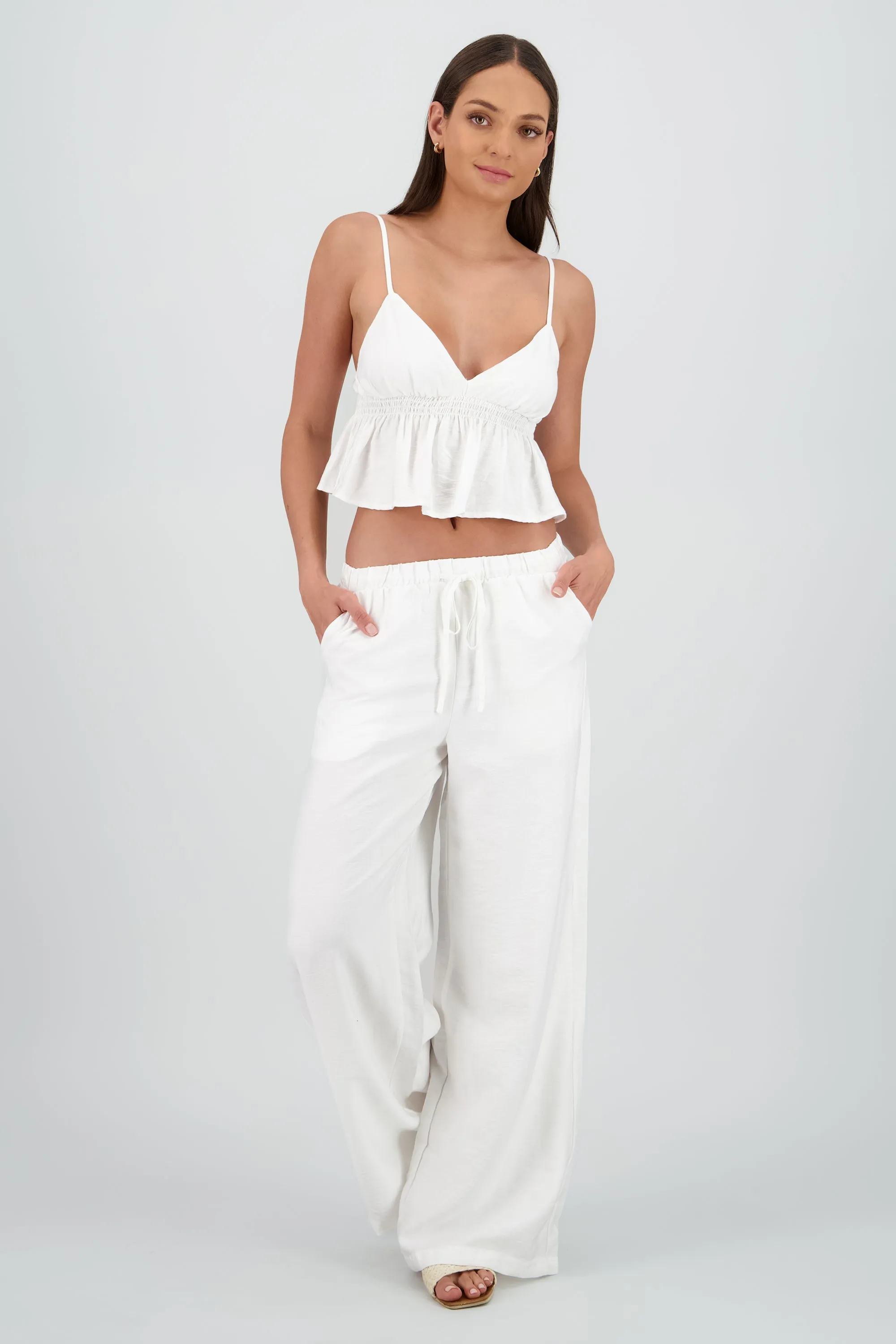 Pantalon amplio jareta sold by Shasa