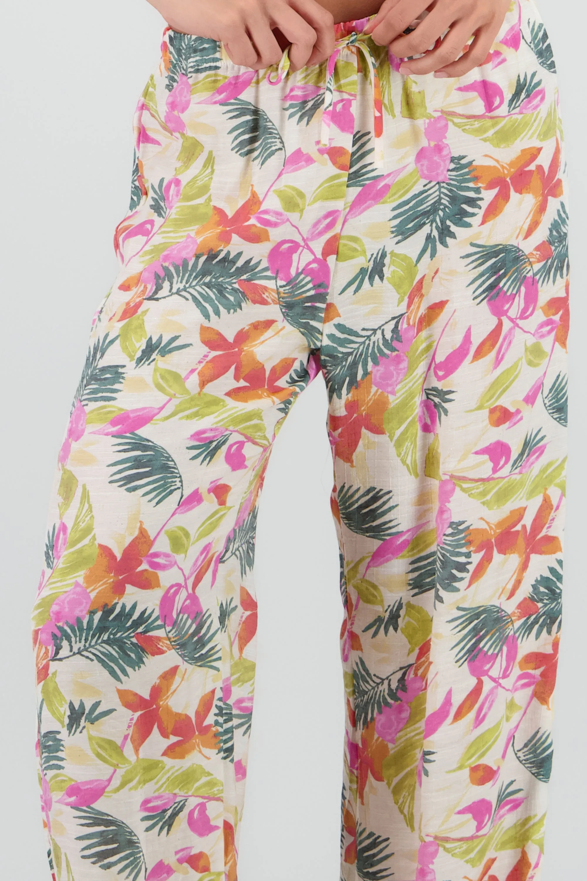 Pantalon amplio lino tropical sold by Shasa product image thumbnail 5