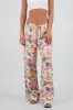 Pantalon amplio lino tropical sold by Shasa