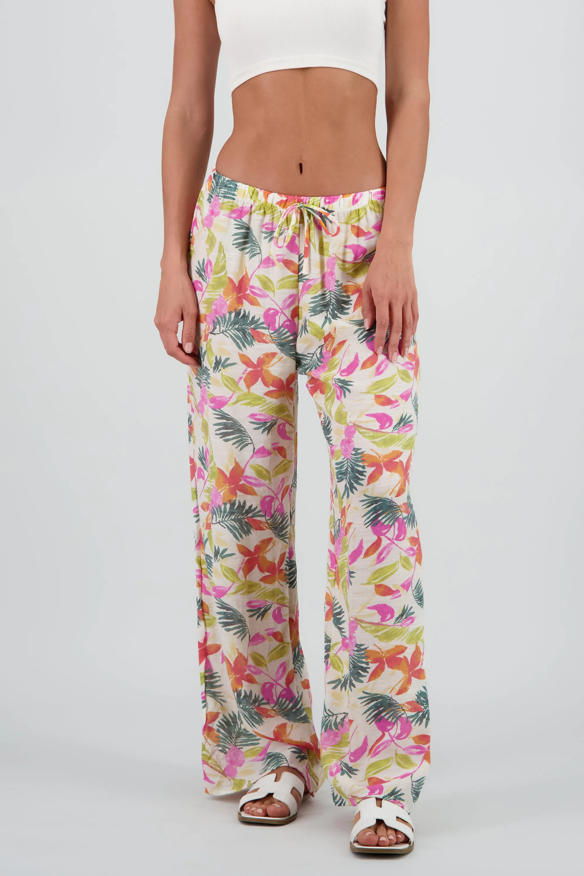 Pantalon amplio lino tropical sold by Shasa product image thumbnail 2