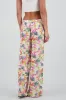 Pantalon amplio lino tropical sold by Shasa