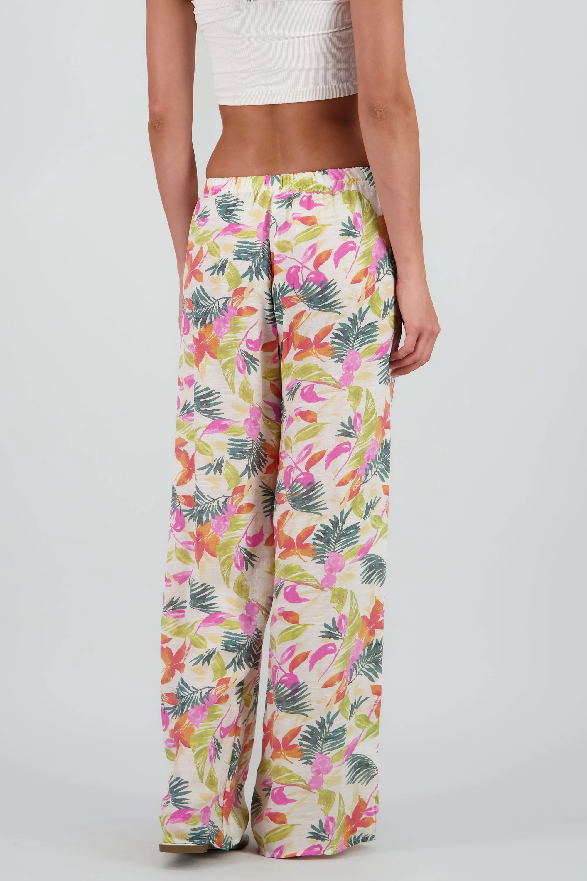 Pantalon amplio lino tropical sold by Shasa product image thumbnail 4