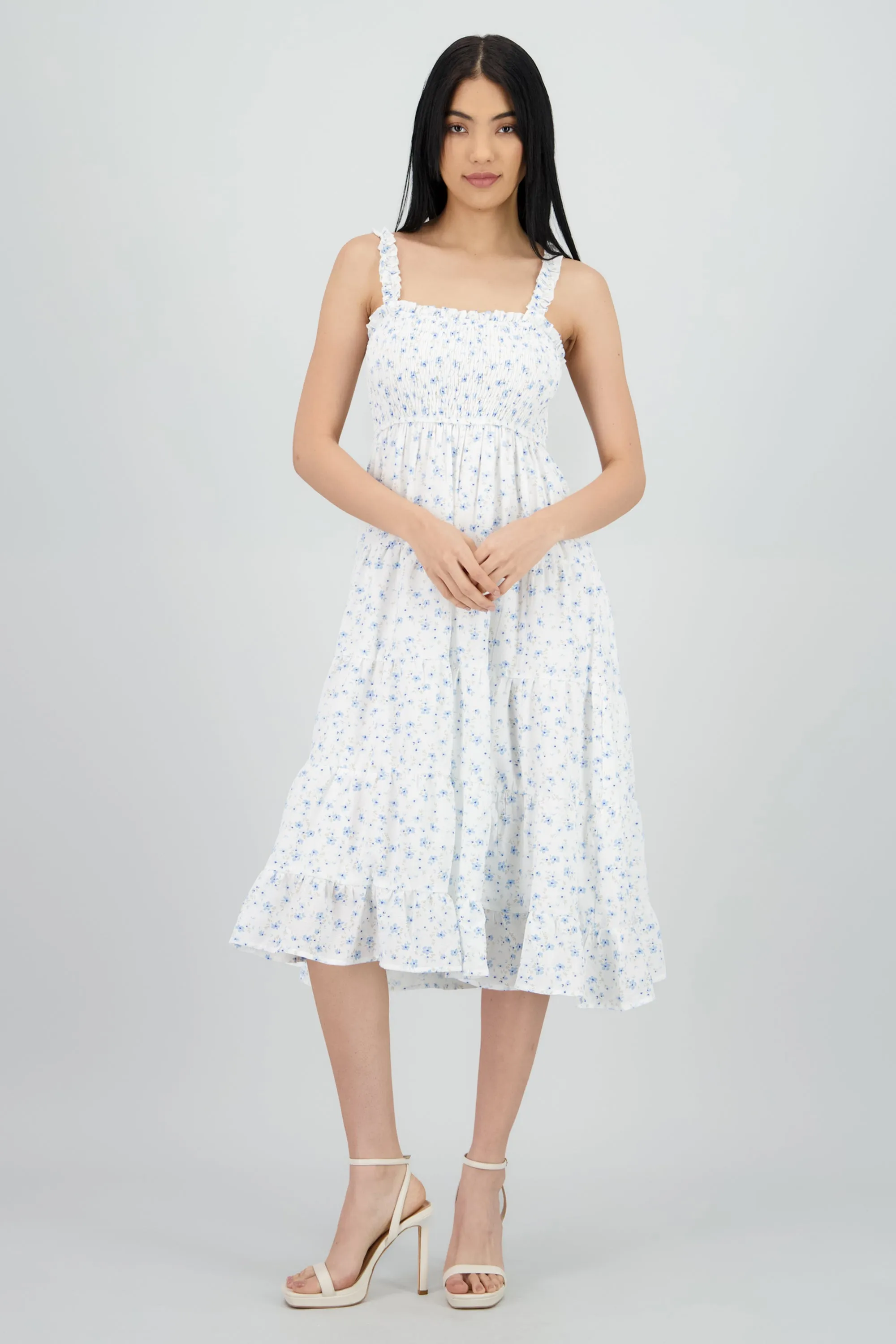 Vestido midi smocked flores sold by Shasa product image thumbnail 2