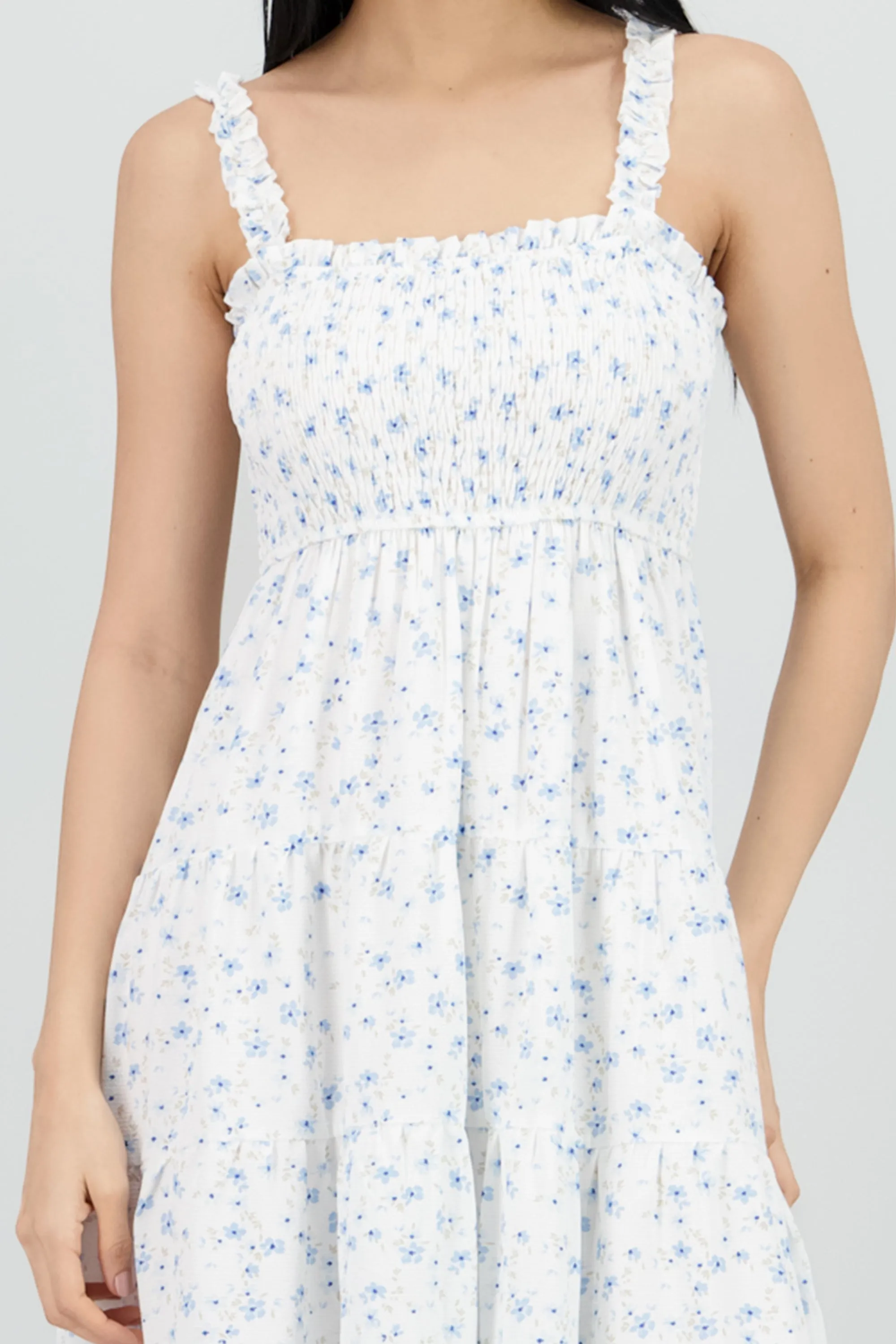 Vestido midi smocked flores sold by Shasa product image thumbnail 5