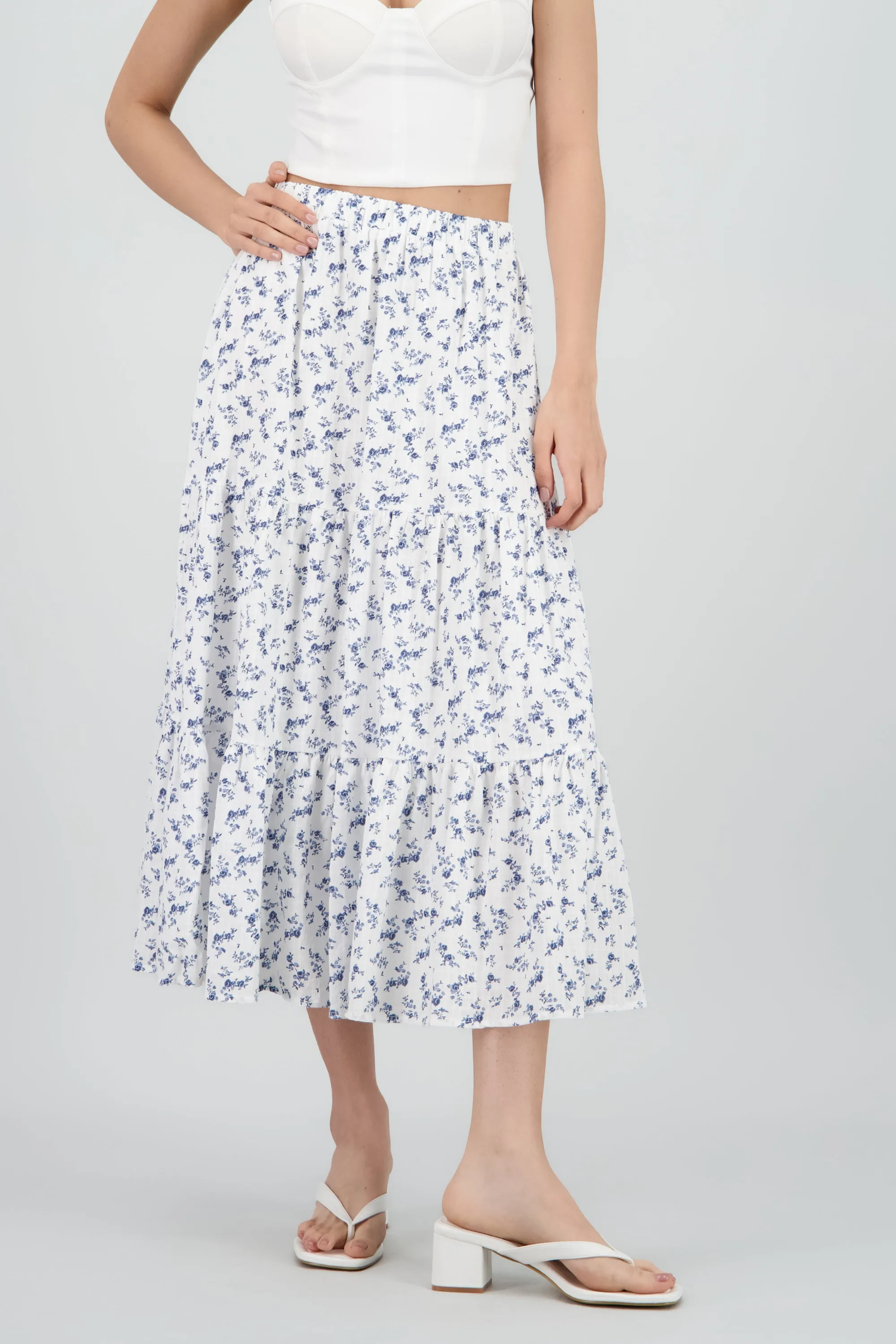Falda maxi flores textura sold by Shasa product image thumbnail 2