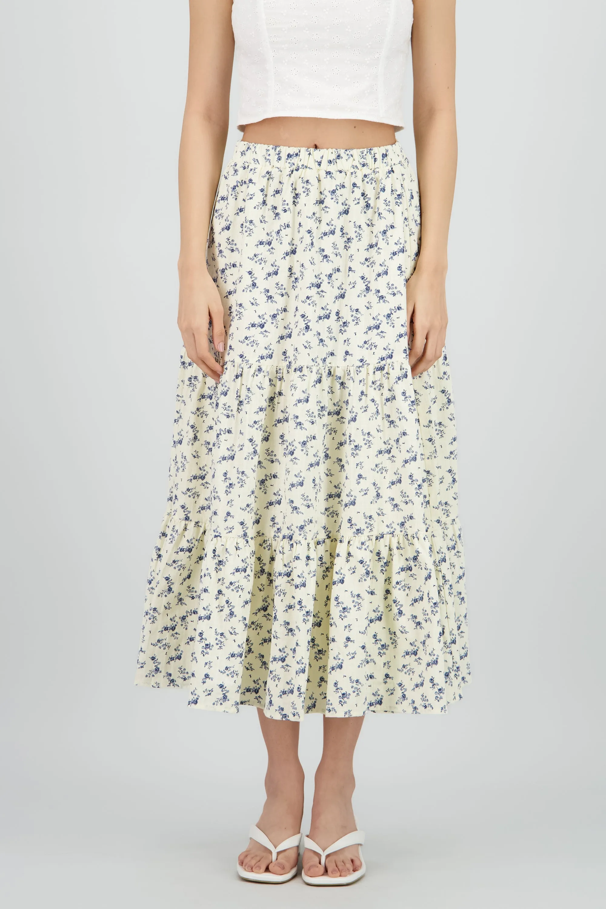 Falda maxi flores textura sold by Shasa product image thumbnail 2