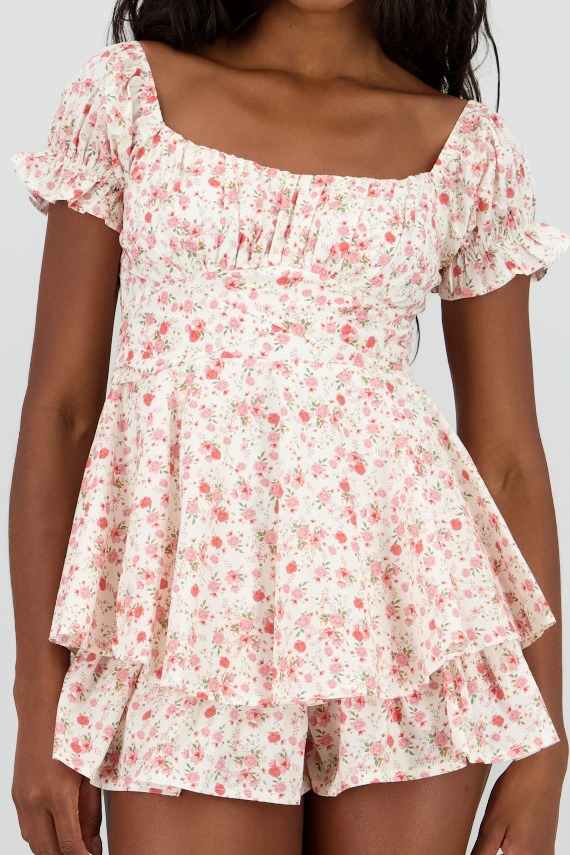 Romper manga corta olanes estampado flores sold by Shasa product image thumbnail 5