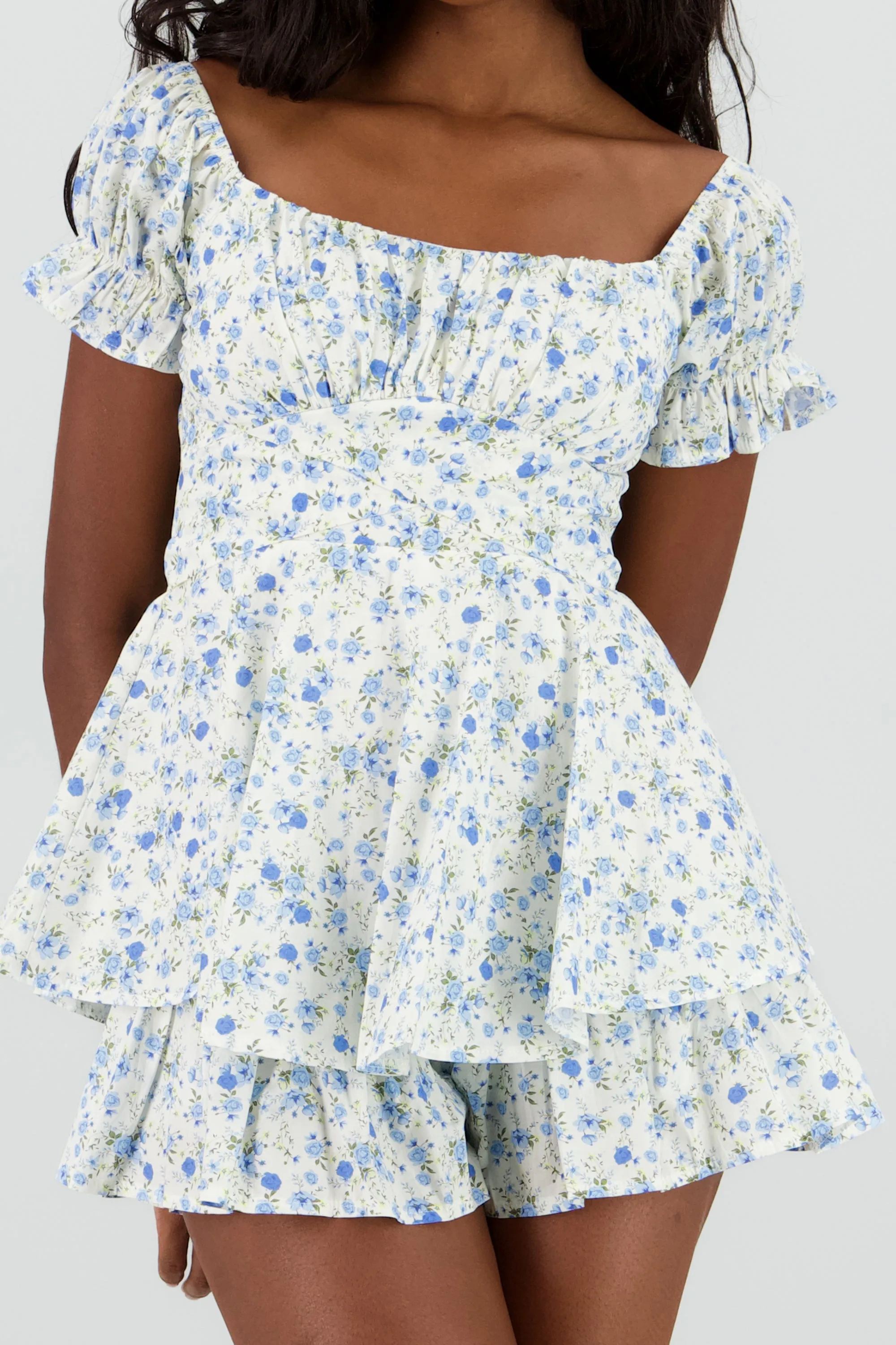 Romper manga corta olanes estampado flores sold by Shasa product image thumbnail 5