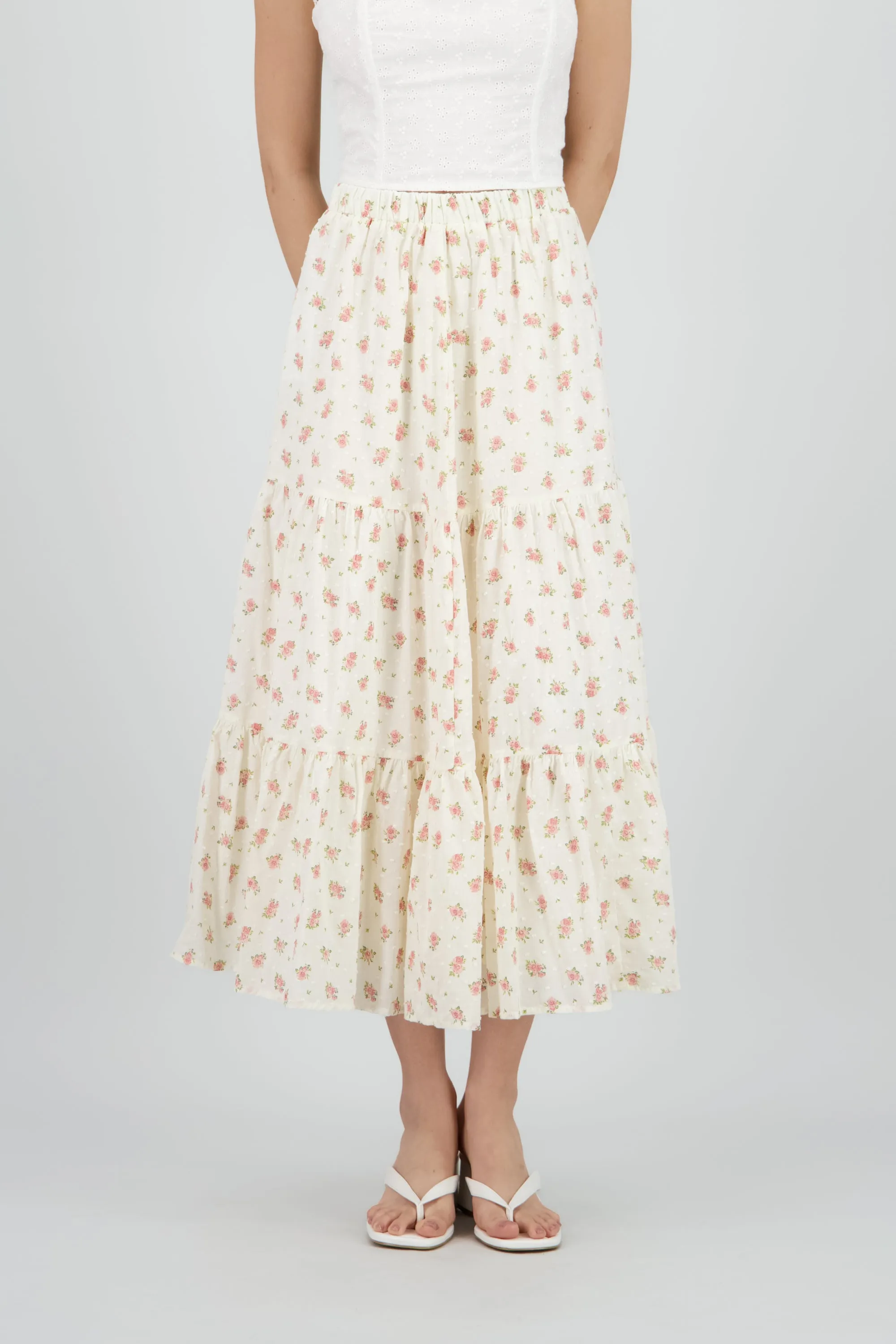 Falda maxi flores y puntos sold by Shasa product image thumbnail 2