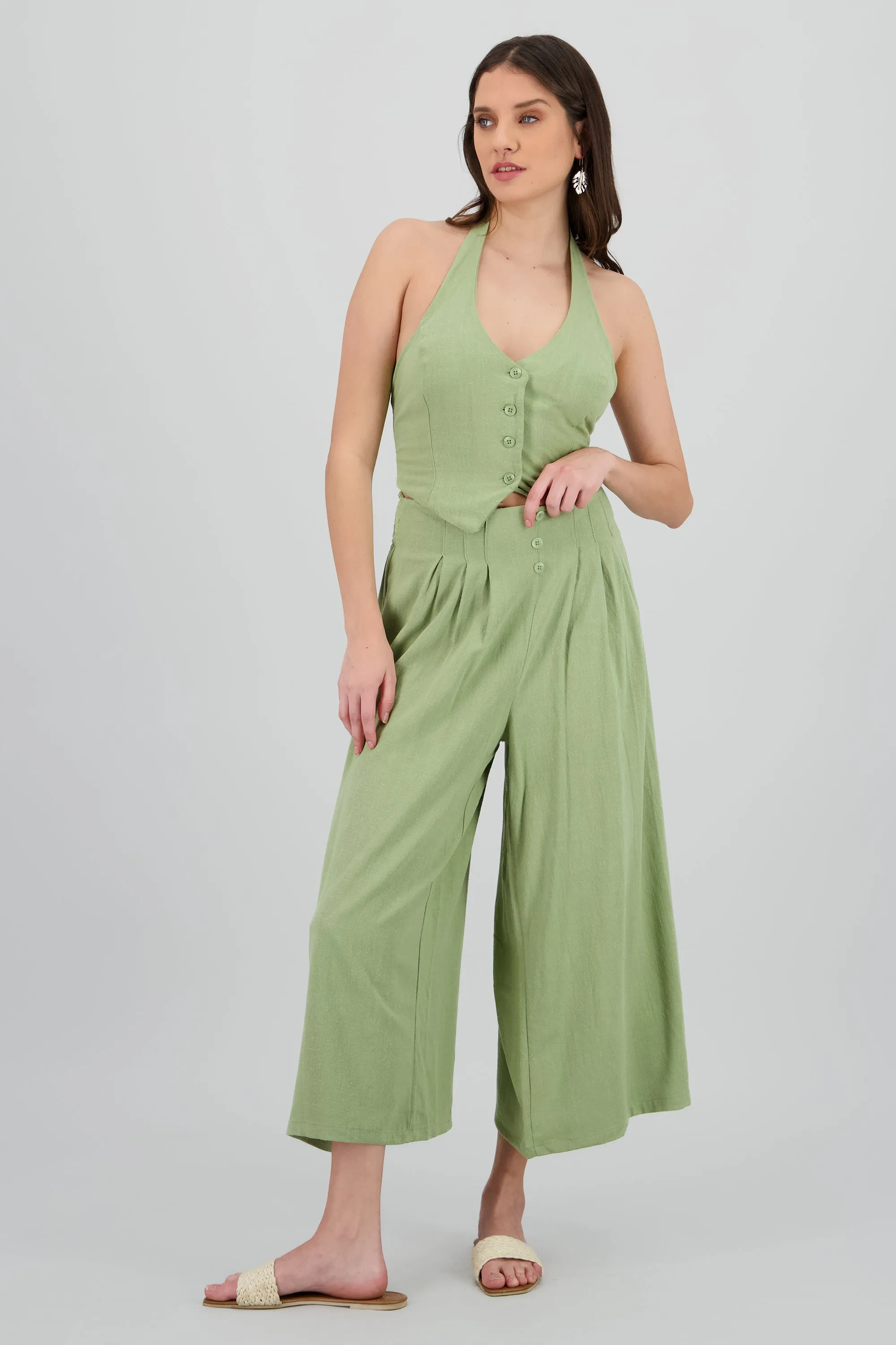 Pantalon 2 pinzas amplio sold by Shasa