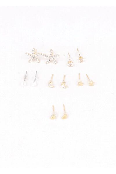 Set 6 pares aretes estrella sold by Shasa product image thumbnail 3