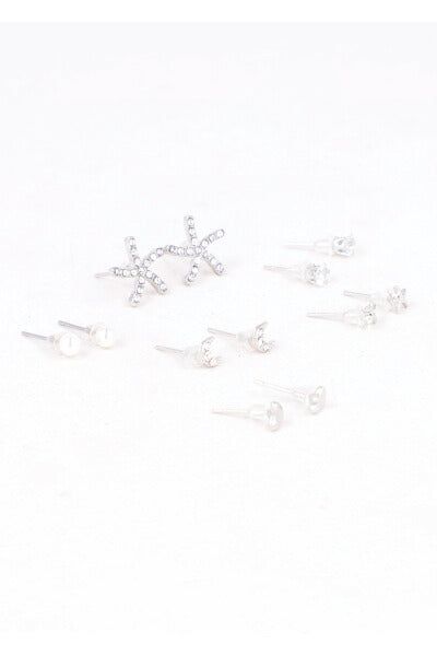 Set 6 pares aretes estrella sold by Shasa product image thumbnail 2