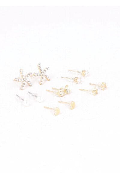 Set 6 pares aretes estrella sold by Shasa product image thumbnail 4