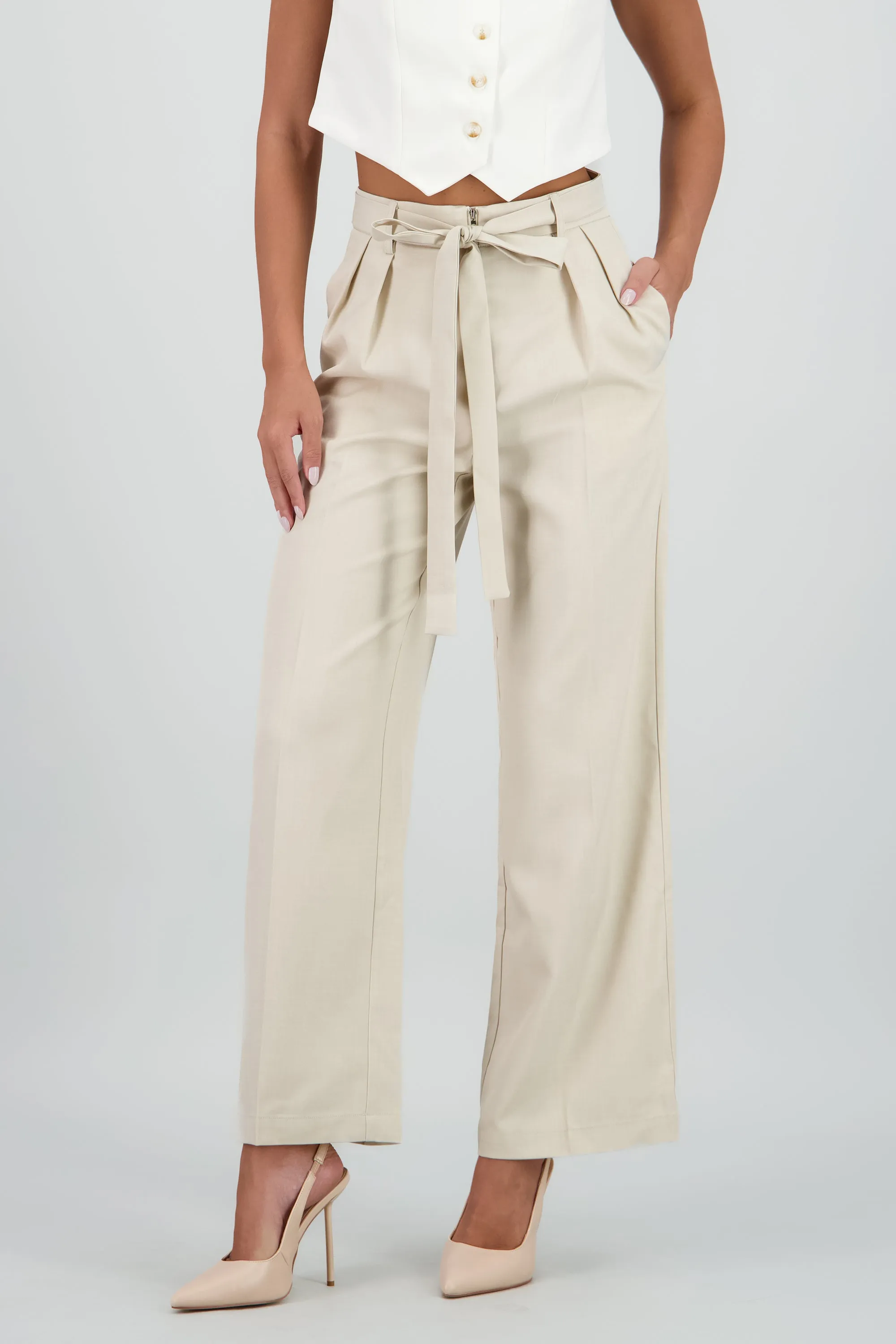 Pantalon sastre detalle cinturon de tiras sold by Shasa product image thumbnail 2