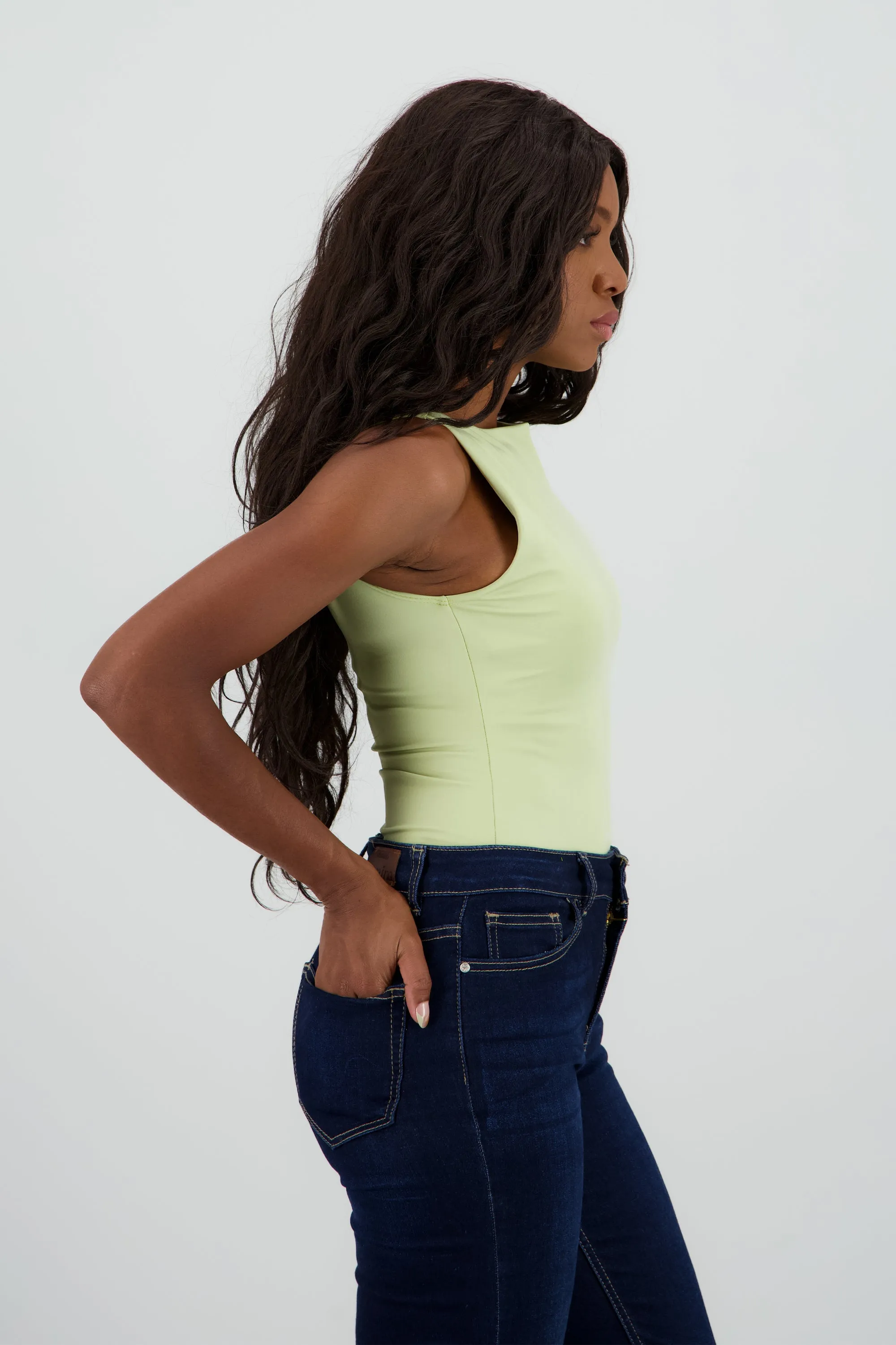 Body doble tela escote recto sold by Shasa product image thumbnail 3