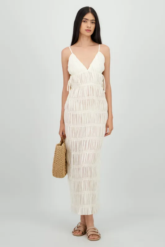 Vestido smock tirantes maxi sold by Shasa