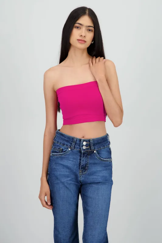 Top strapless liso sold by Shasa