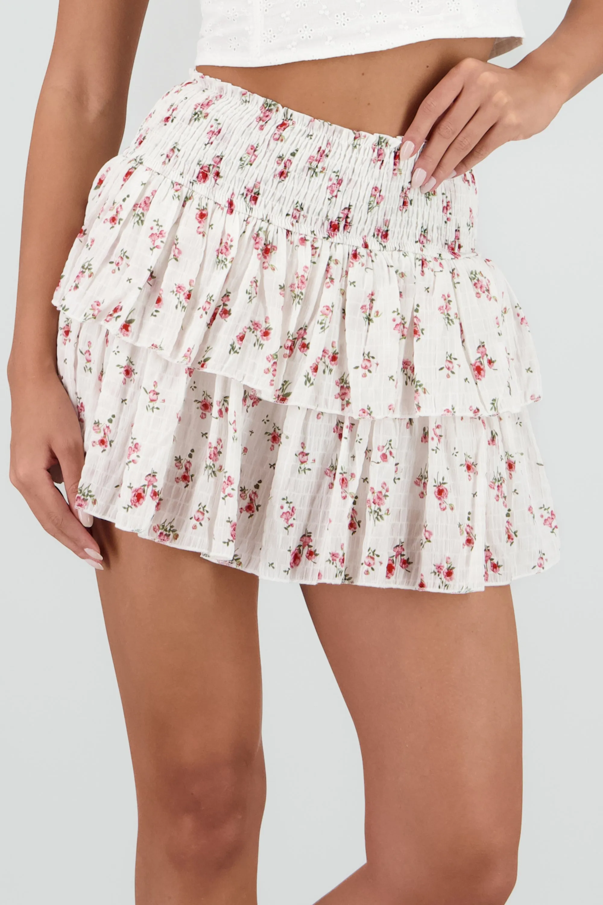 Falda doble olan tela estampada con textura sold by Shasa product image thumbnail 5