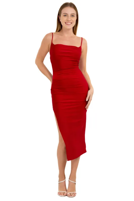 Vestido Midi Bodycon Drapeado sold by Shasa