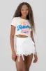 Crop lizzie mcguire totally manga corta sold by Shasa