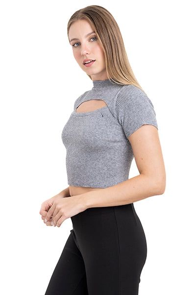 Top acanalado corte escote sold by Shasa product image thumbnail 3