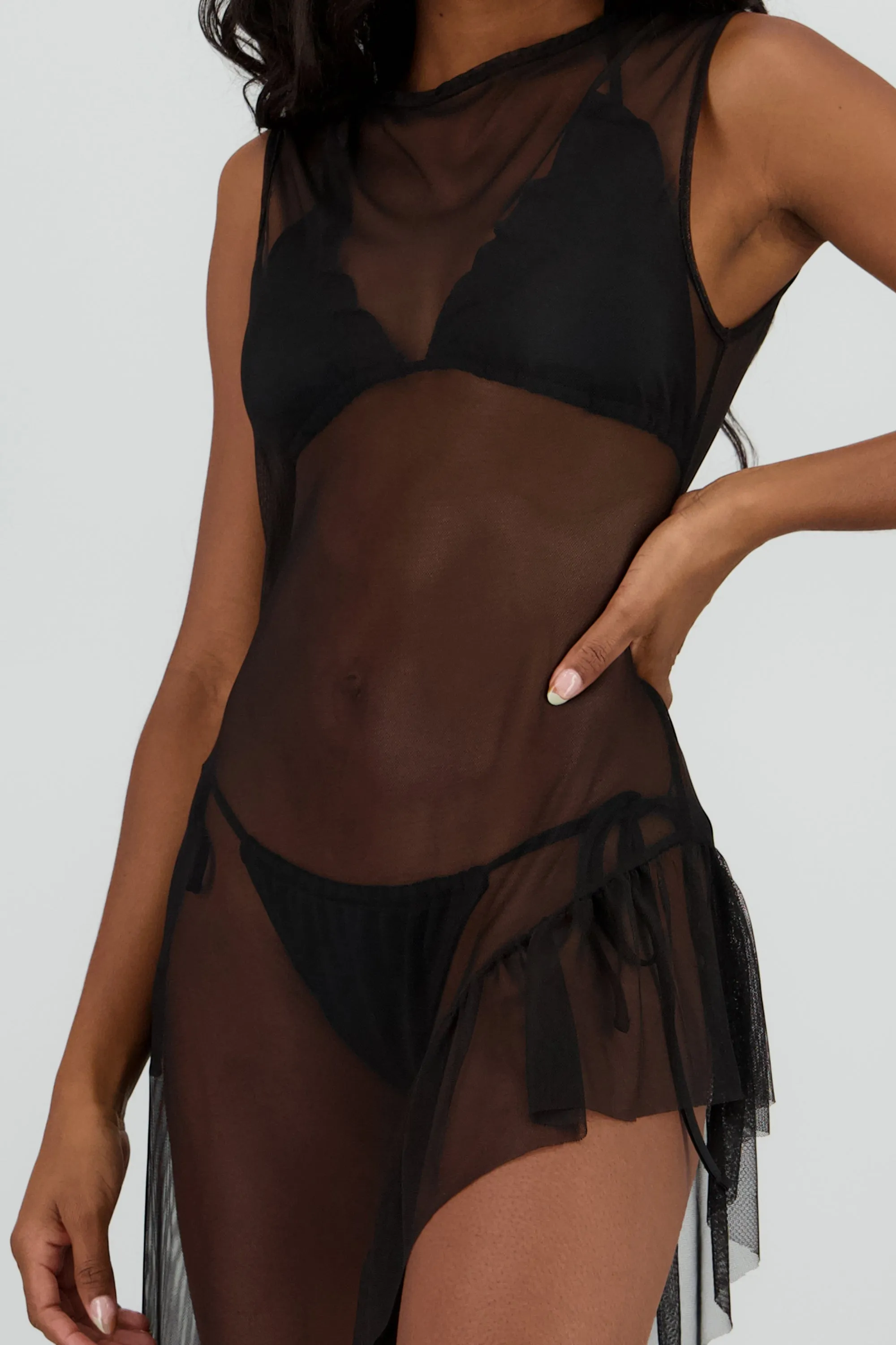 Salida de baño asimetrica sin manga mesh sold by Shasa product image thumbnail 5